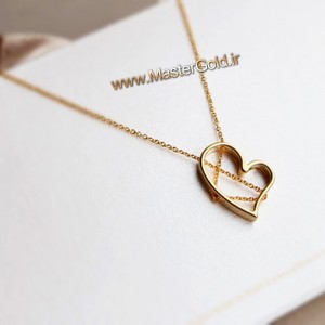 گردنبند قلب زنجیر شده