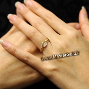 انگشتر تک مارکیز و برلیان