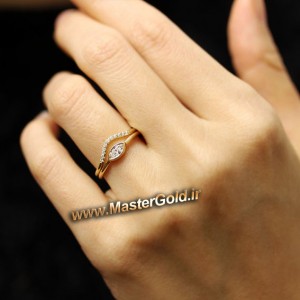 انگشتر تک مارکیز و برلیان