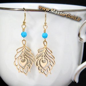 گوشواره پر طاووس