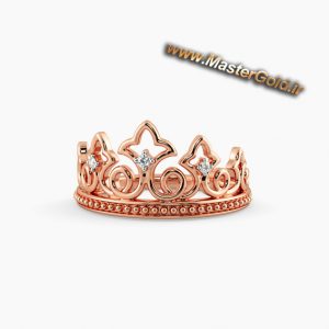 حلقه جواهر نیم تاج