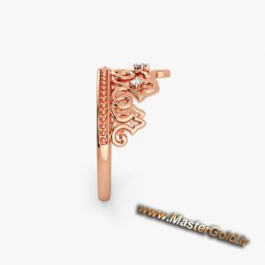 حلقه جواهر نیم تاج